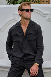 BELIER TSHIRT // BLACK CANNES SHIRT AND TROUSER SET SALE