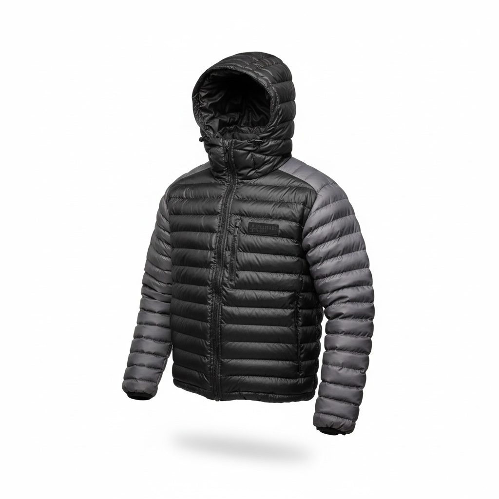Terrace Cult Thermo Puffer Jacket - Grey/Black