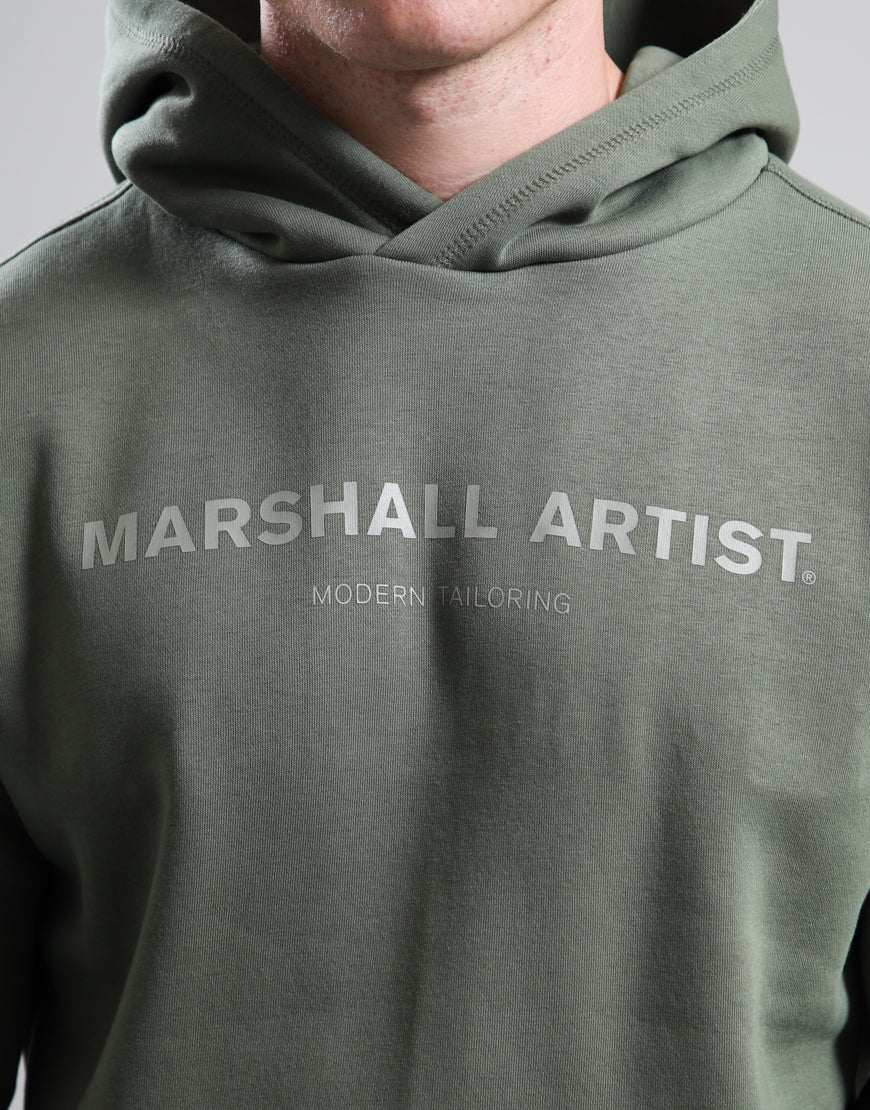 MARSHALL ARTIST ONAL STAMPA LOGO HOODIE // MOSS