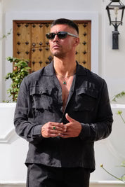 BELIER TSHIRT // BLACK CANNES SHIRT AND TROUSER SET SALE