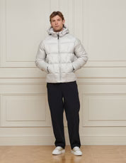 BELIER // Dove Grey Ripstop Down Filled Puffer Jacket SALE