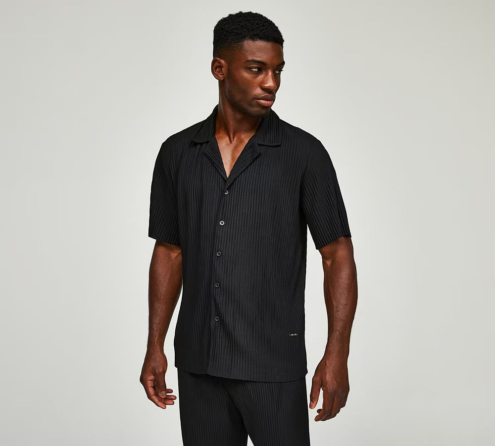 BELIER TSHIRT // PLEATED SHORT SLEEVE SHIRT & SHORTS SET SALE