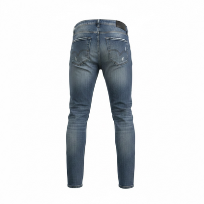 Method & Mayhem Skinny Jeans Destructed Blue