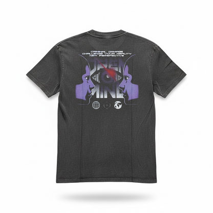 Criminal Damage Perspective T-Shirt Washed Black