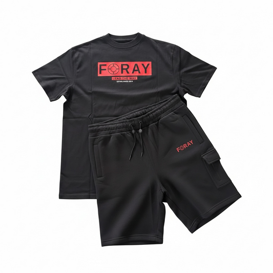 Foray Target Twin Set Black/Red