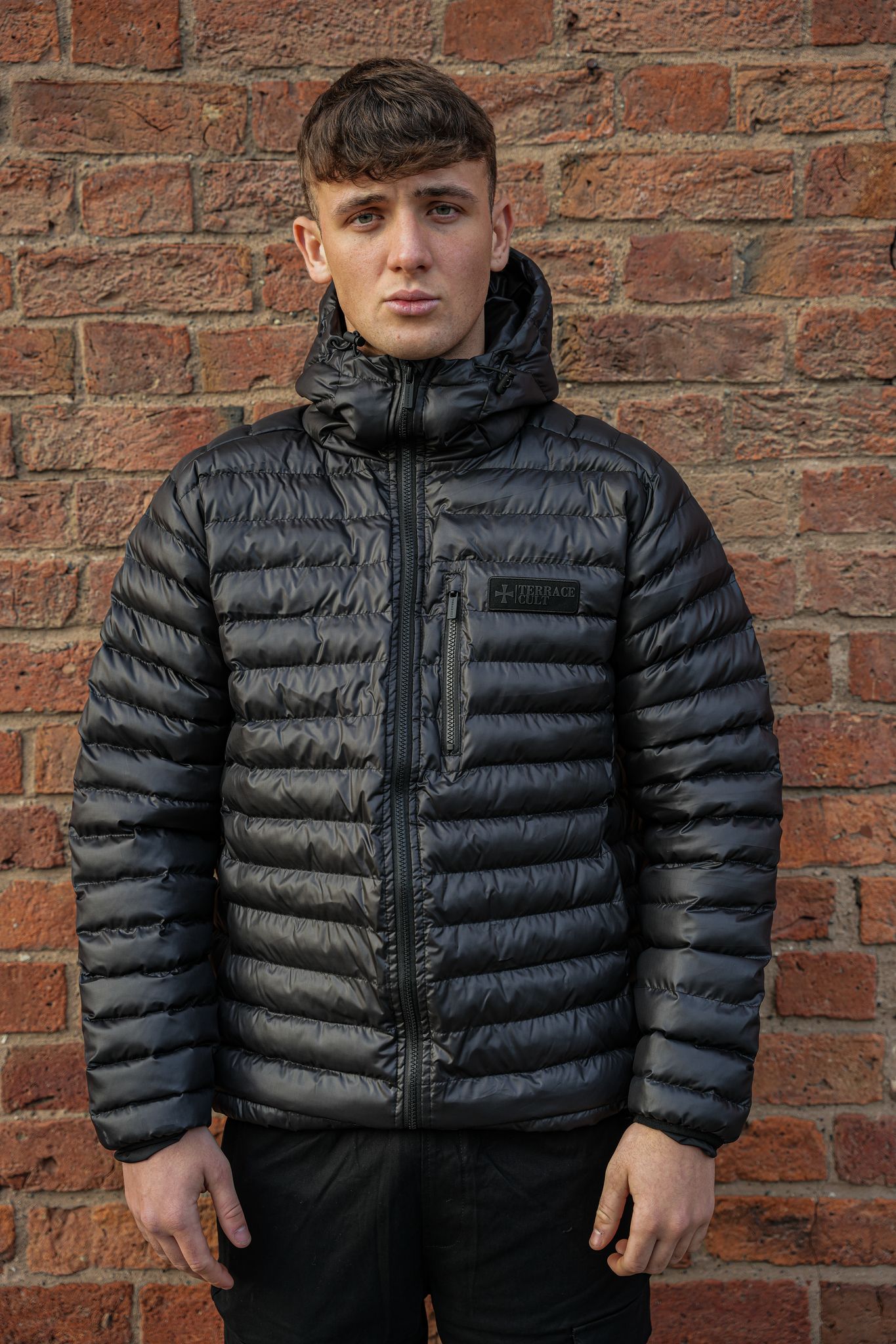 Terrace Cult Thermo Puffer Jacket - Black/Black