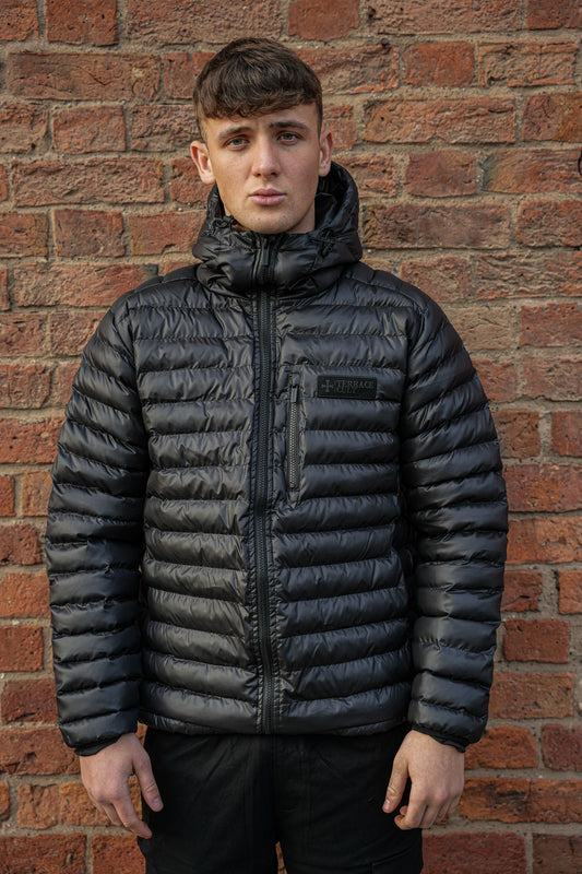 Terrace Cult Thermo Puffer Jacket - Black/Black