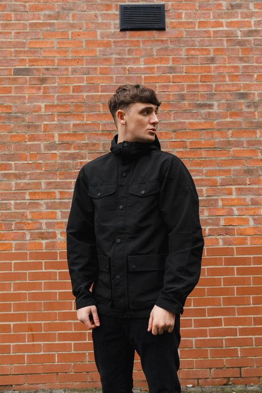 Terrace Cult Marizo Hooded Overshirt - Black