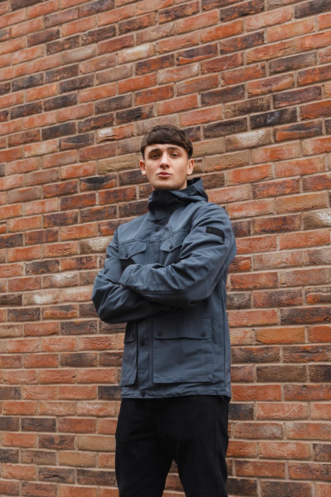 Terrace Cult Marizo Hooded Overshirt - Grey