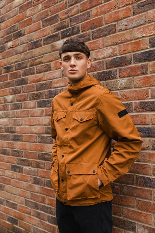 Terrace Cult Marizo Hooded Overshirt - Rust