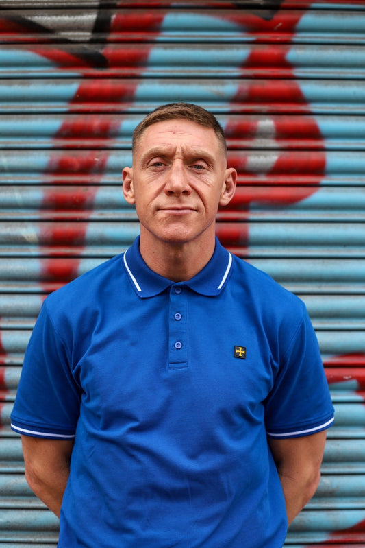 Terrace Cult Premium Pique Polo - Royal Blue