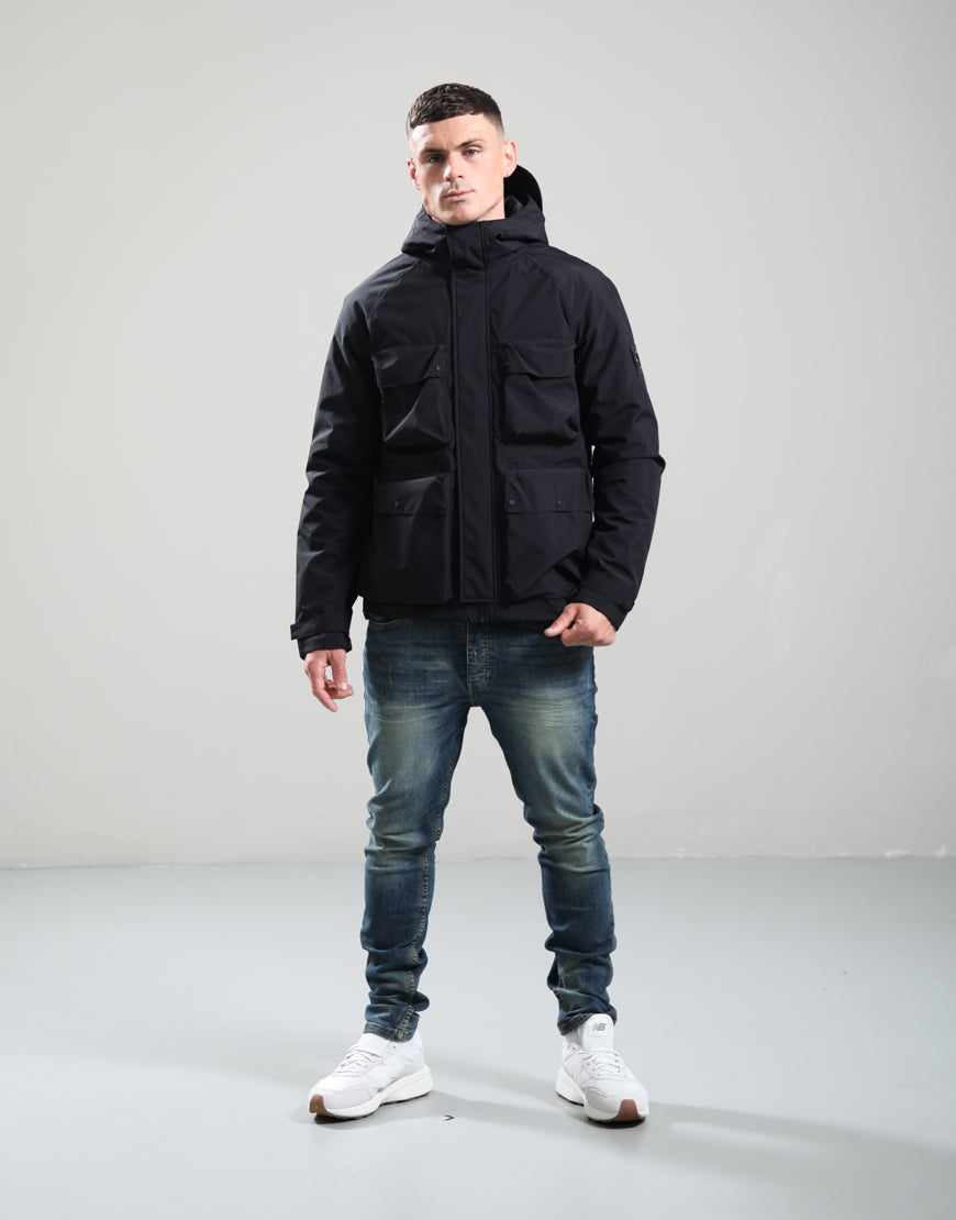 MARSHALL ARTIST BARNSTON RIPSTOP PARKA // BLACK