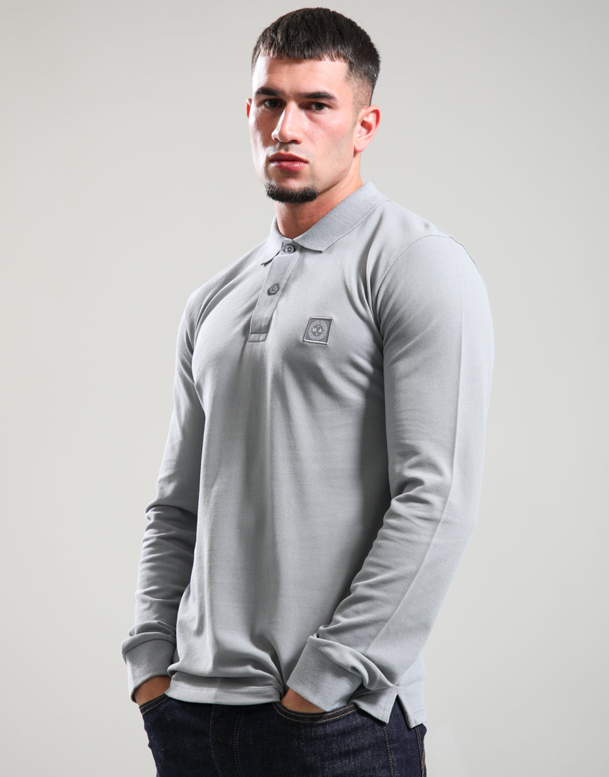 MARSHALL ARTIST MARCHIO LS POLO SHIRT // MONUMENT GREY