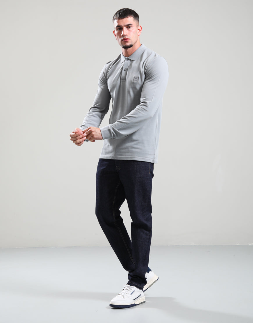 MARSHALL ARTIST MARCHIO LS POLO SHIRT // MONUMENT GREY