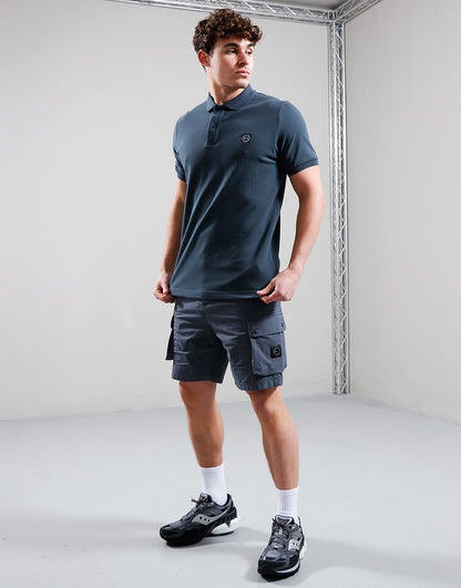 MARSHALL ARTIST MARCHIO POLO SHIRT // SLATE