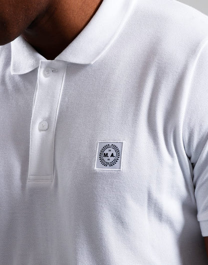 MARSHALL ARTIST MARCHIO POLO SHIRT // WHITE