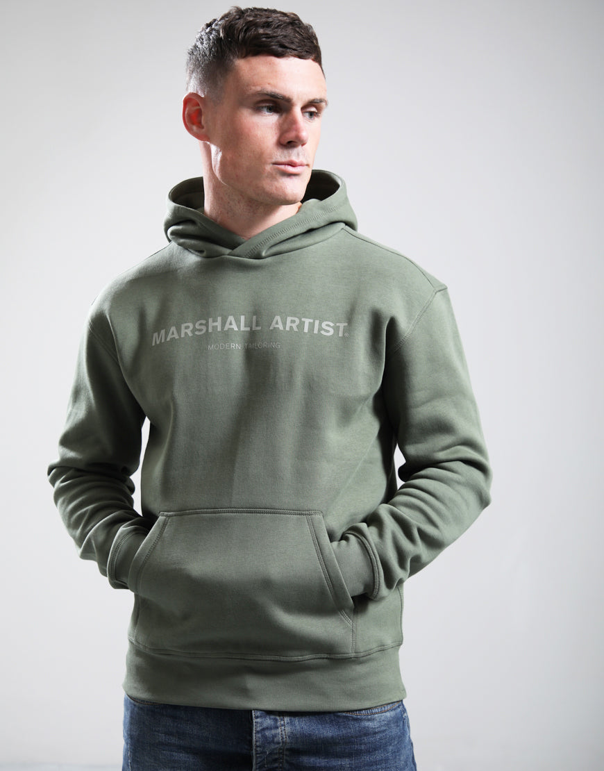 MARSHALL ARTIST ONAL STAMPA LOGO HOODIE // MOSS