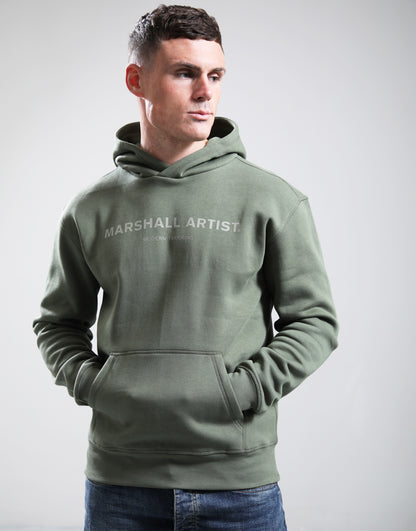 MARSHALL ARTIST ONAL STAMPA LOGO HOODIE // MOSS